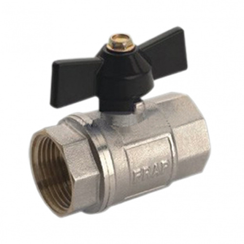 Кран шар. 1" г/г бабочка FR211 "Frap"