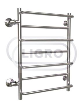 Полотенцесушитель нерж. лесенка ЛС(4)П(3)-У 1000*500 ДУ-25 хром LIGRO