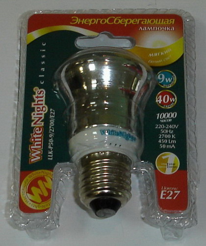* Лампа LLK-Р50-9/2700/E27 Classic mini "ДЭК"