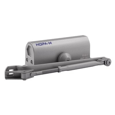 Доводчик ISP 430 F (от 50 до 110кг) морозостойкий с фиксацией (серый)