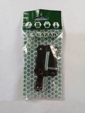 Задвижка накладная ЗТ2-60 пол. коричневый (СКИН) SAZAR