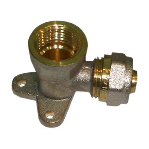 Уголок 20х1/2" в/р никель установочный 6460 STC-Faro