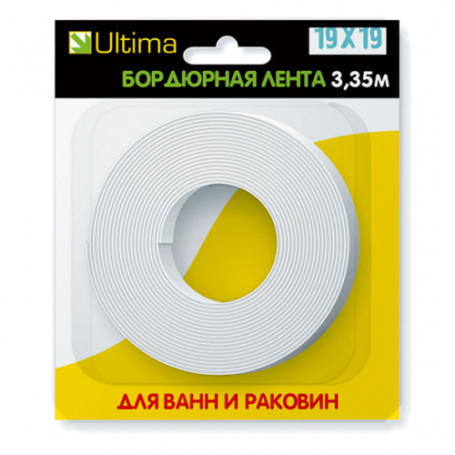 *Лента-Бордюр для ванн Ultima 30*30мм 3.35 м (белая)